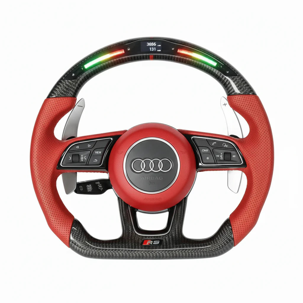2010-2021 Audi RS Carbon Fiber Steering Wheel - Customizable