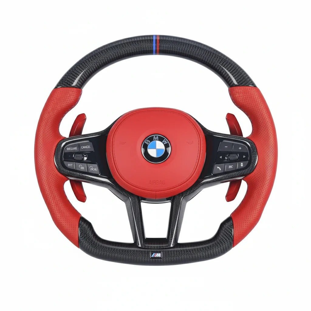2021+ BMW G-Series LCI Carbon Fiber Steering Wheel - Customizable
