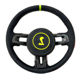 2015-2023 Shelby GT350/GT500 Carbon Fiber Steering Wheel + Airbag Cover - Preset