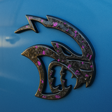 Custom Hellcat Carbon Fiber Badges