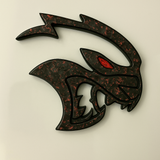 Custom Hellcat Carbon Fiber Badges