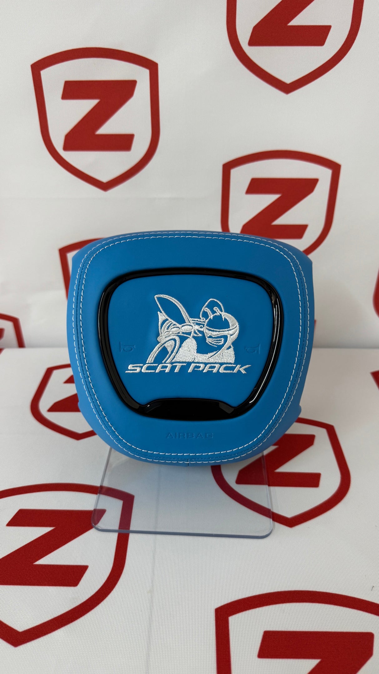 2015-2023 Dodge Charger/Challenger/Durango Scatpack Carbon Fiber Steering Wheel + Led Screen + Airbag Cover - Preset