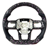 2024+ Ford Mustang Forged Carbon Fiber Steering Wheel + Pink Flakes - Preset