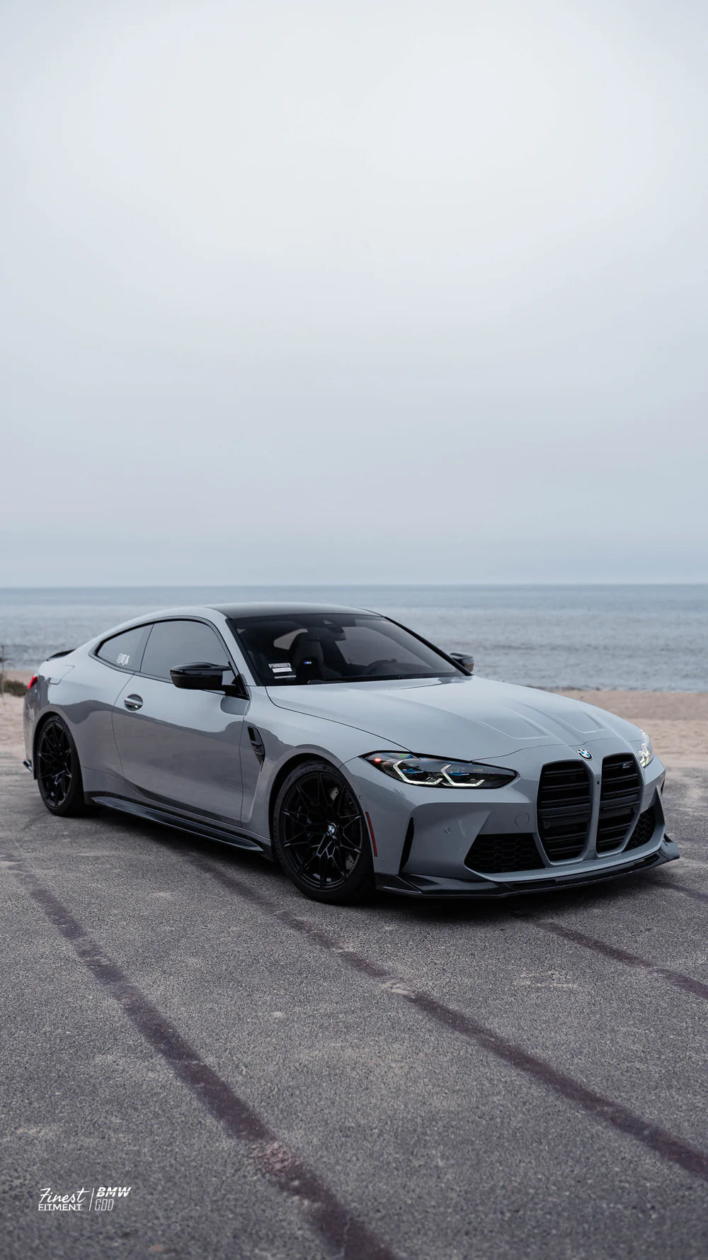 V Style V1 Carbon Fiber Front Lip – 3PC Design BMW G80 M3 / G82 G83 M4