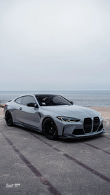 V Style V1 Carbon Fiber Front Lip – 3PC Design BMW G80 M3 / G82 G83 M4