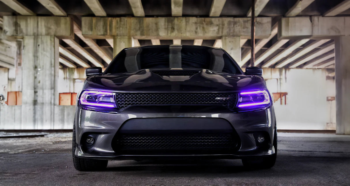 15-23 Dodge Charger 7th Gen RGB Style Dual Beam Projector Headlights