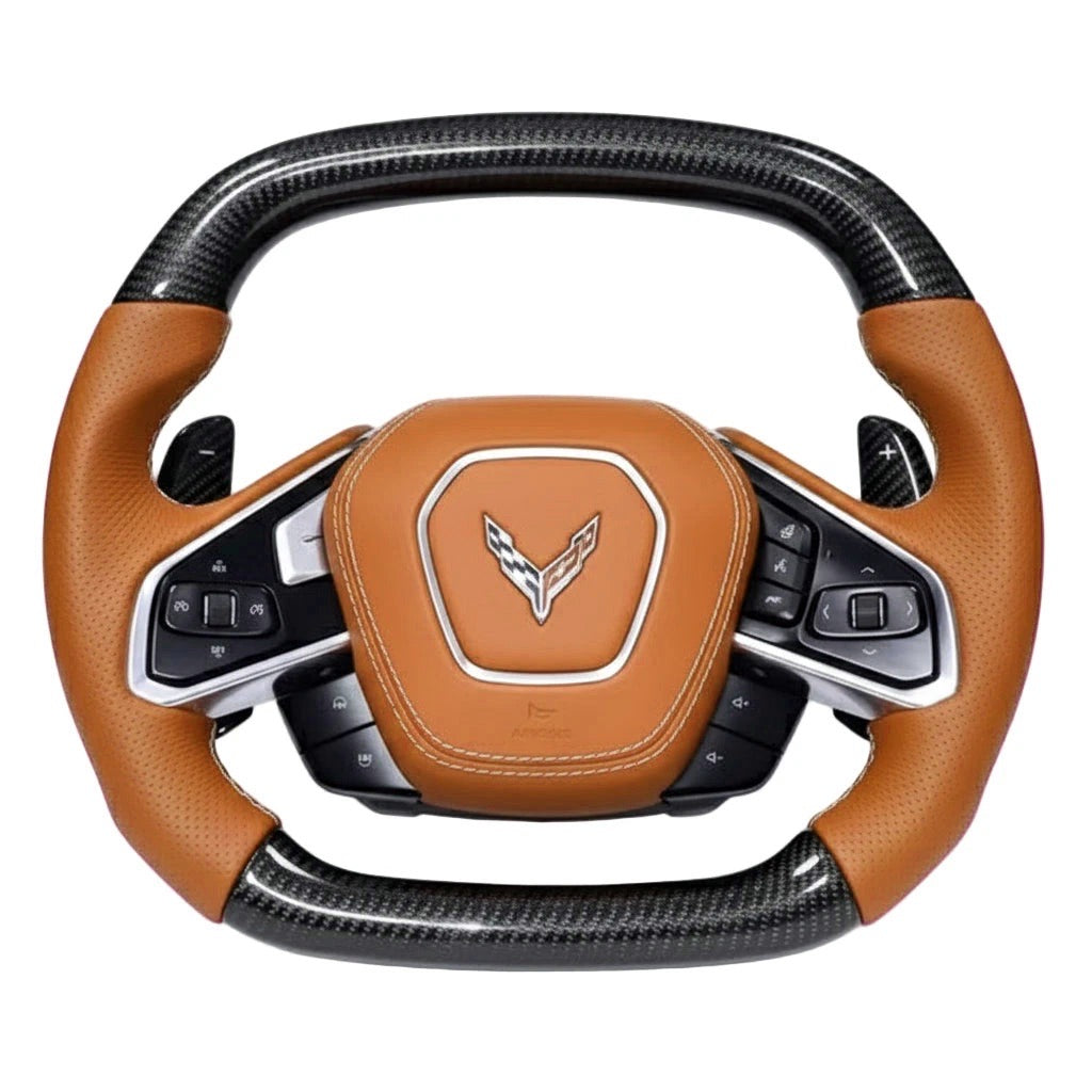 C8 Corvette Carbon Fiber Steering Wheel - Preset
