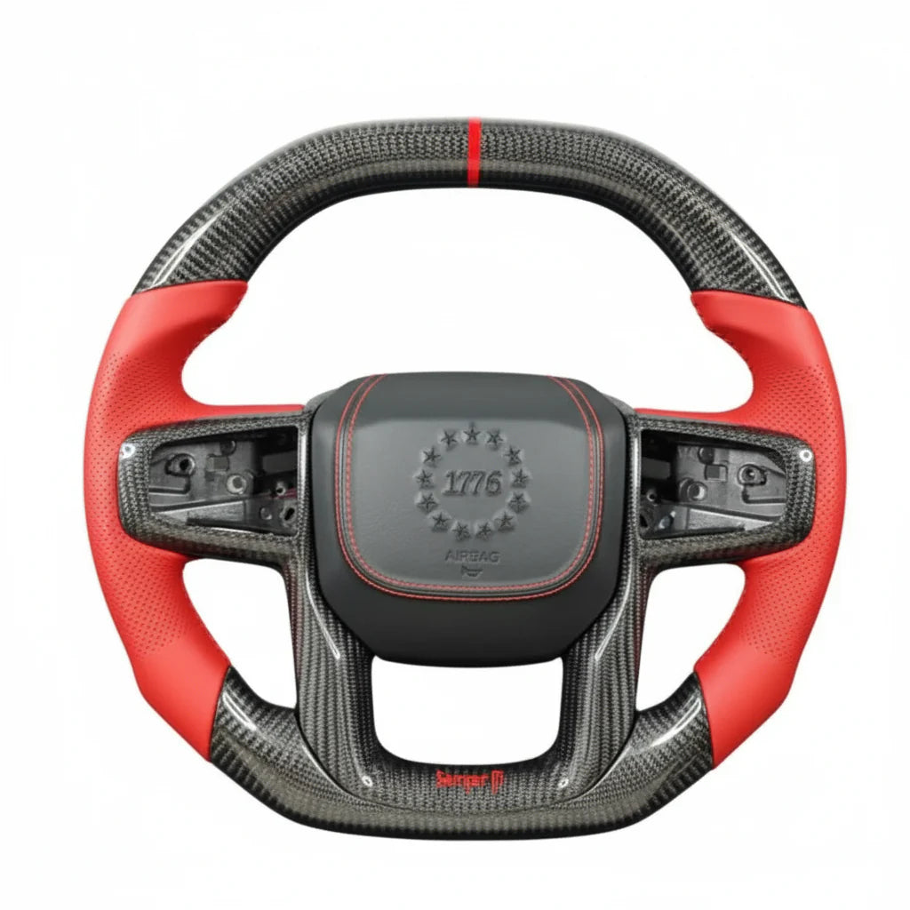 2020-2025+ GMC Sierra 1500 2500 Carbon Fiber Steering Wheel - Customizable