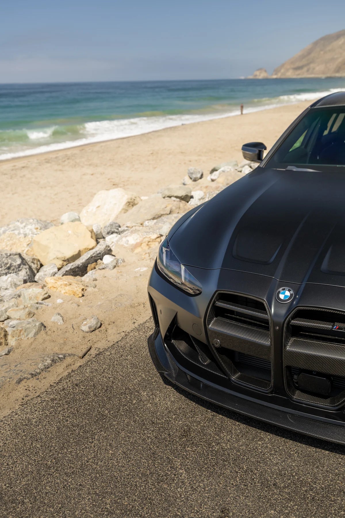 J Style V1 Carbon Fiber Front Lip – 3PC Design for BMW G8X M3/M4