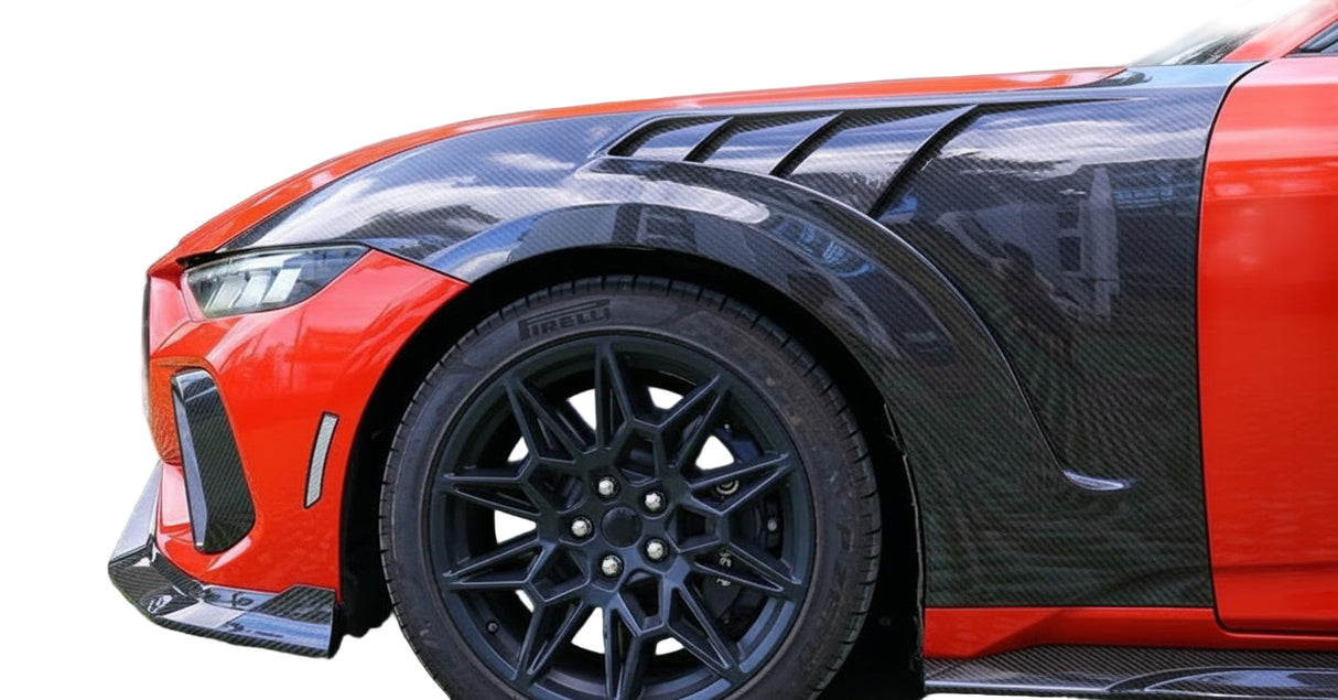 GT3 Dry Carbon Fiber Vented Fenders – 2024+ S650 Mustang