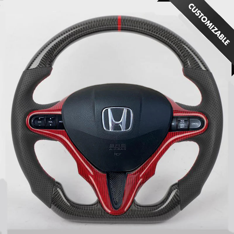 2006-2011 Honda Civic Carbon Fiber Steering Wheel - Customizable