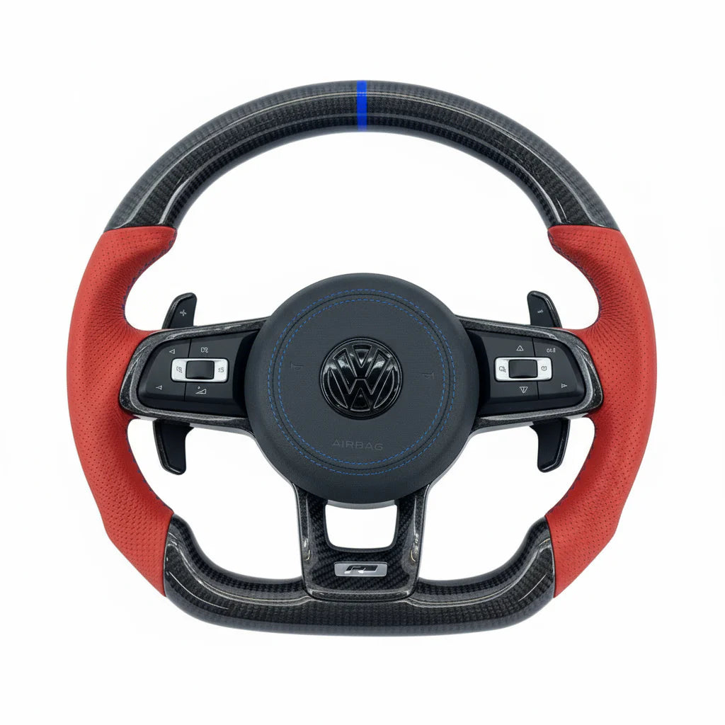 2014-2021 Volkswagen Golf GTI MK7/MK7.5 Carbon Fiber Steering Wheel - Customizable