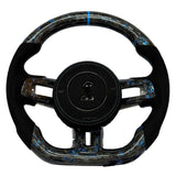 2015-2023 Shelby GT350/GT500 Carbon Fiber Steering Wheel + Airbag Cover - Preset