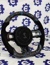 2015-2023 Shelby GT350/GT500 Carbon Fiber Steering Wheel + Airbag Cover - Preset
