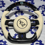 2015-2023 Ford Mustang Carbon Fiber Steering Wheel - Customizable