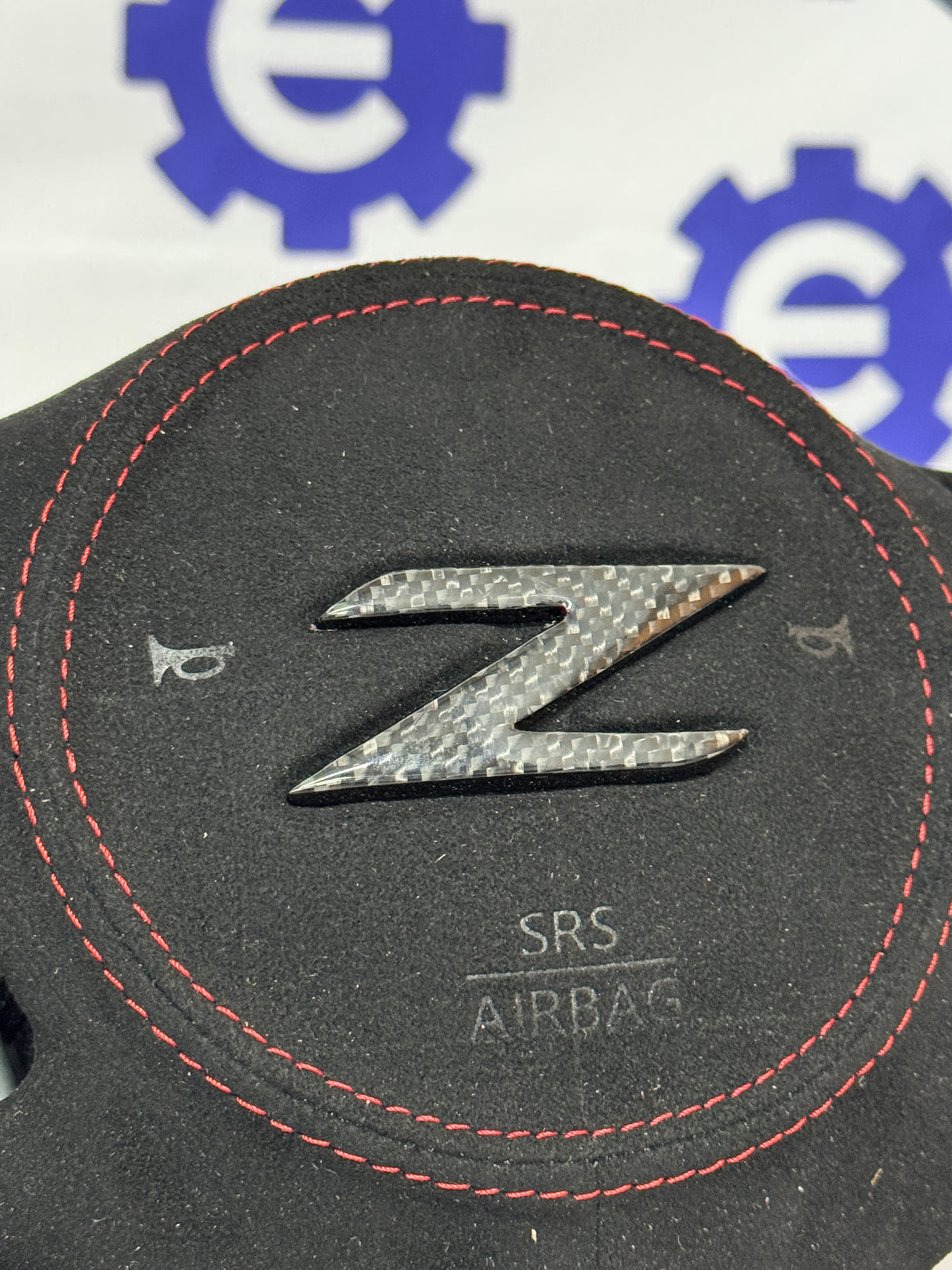 Nissan 370Z Nismo Carbon Fiber Steering Wheel + Airbag Cover - Preset