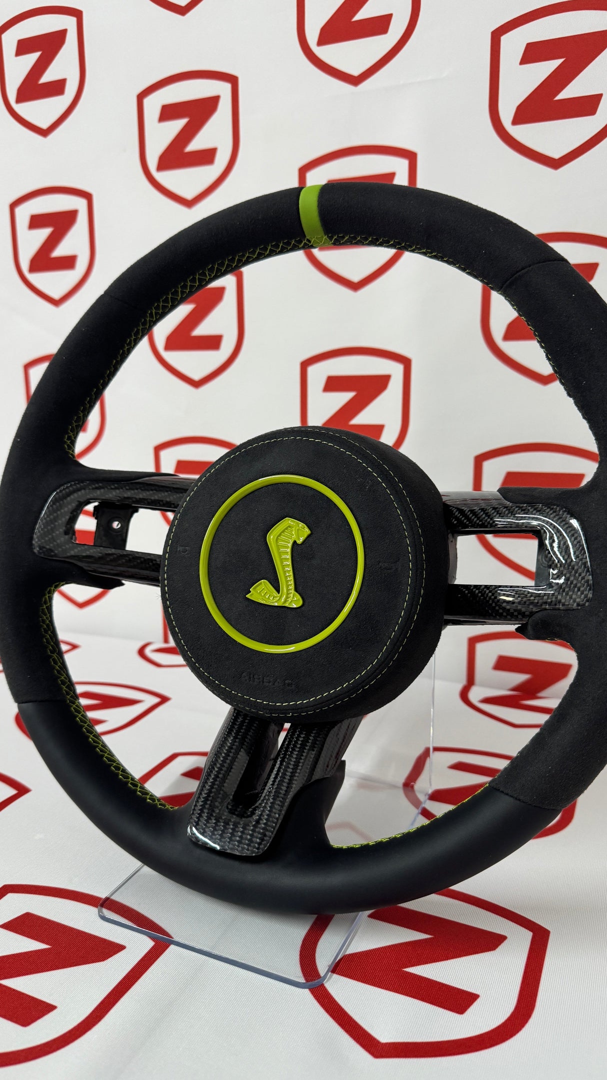 2015-2023 Shelby GT350/GT500 Carbon Fiber Steering Wheel - Customizable