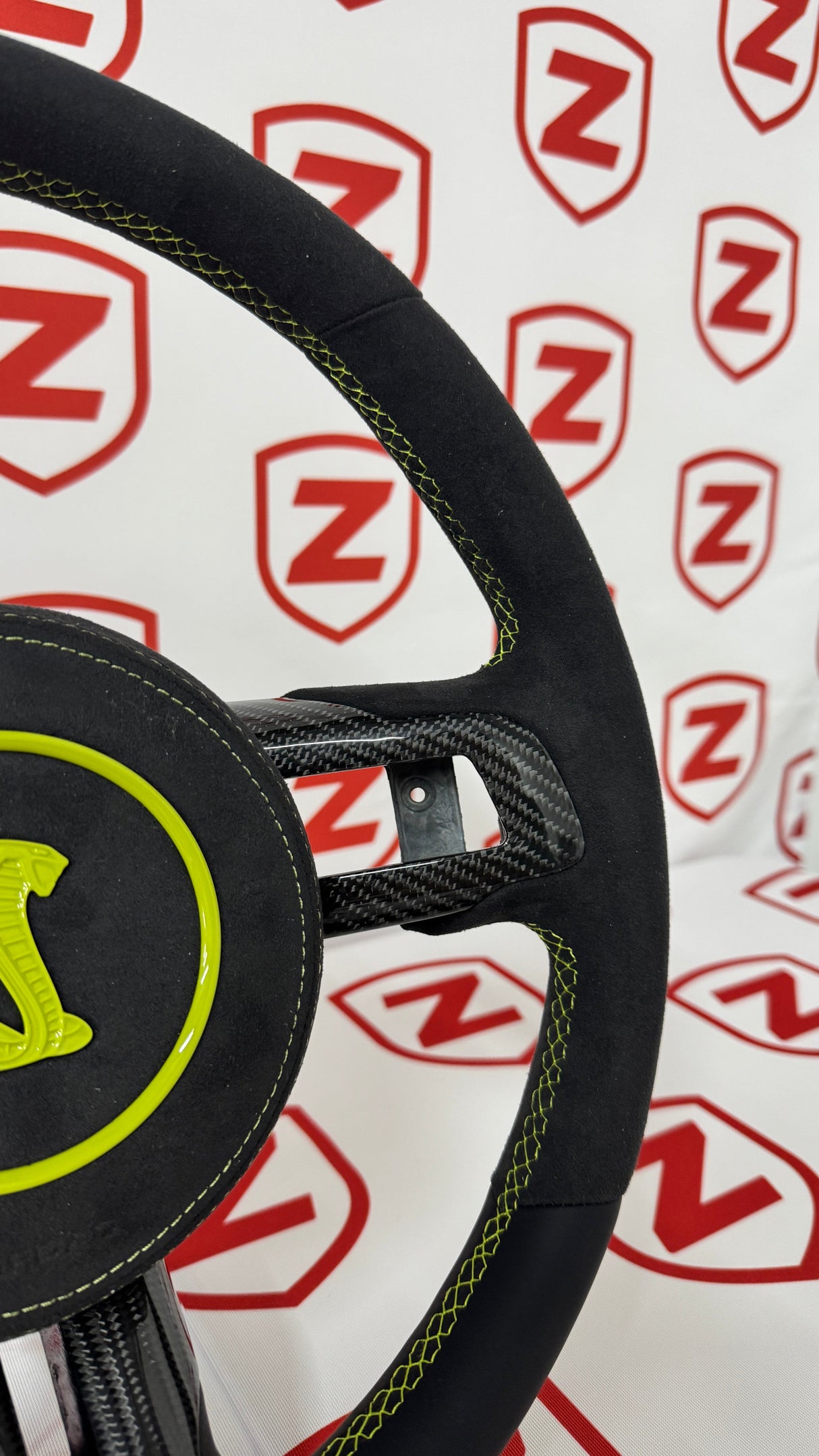 2015-2023 Shelby GT350/GT500 Carbon Fiber Steering Wheel - Customizable