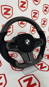 BMW F4X / F9X / G-Chassis Carbon Fiber Steering Wheel + Airbag Cover - Preset