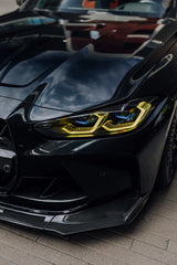 Yellow DRL Style Real Laser LED Headlights - BMW G80 M3 & G82/G83 M4