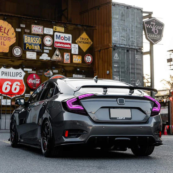 RGB Tail Lights for 2016-2021 Honda Civic 10th Gen Tail Lights for Civic Sedans Only