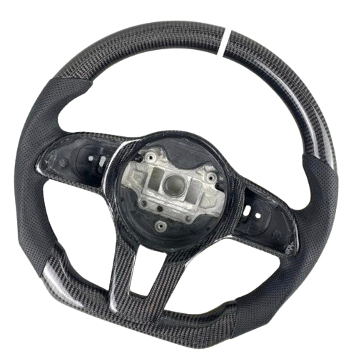 2008-2014 Mercedes-Benz C-Class Carbon Fiber Steering Wheel - Customizable