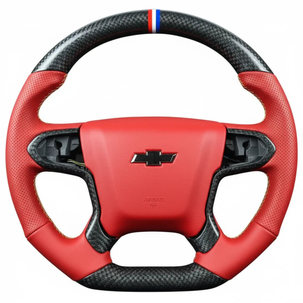 2014-2020 Chevy Silverado Tahoe Carbon Fiber Steering Wheel - Customizable