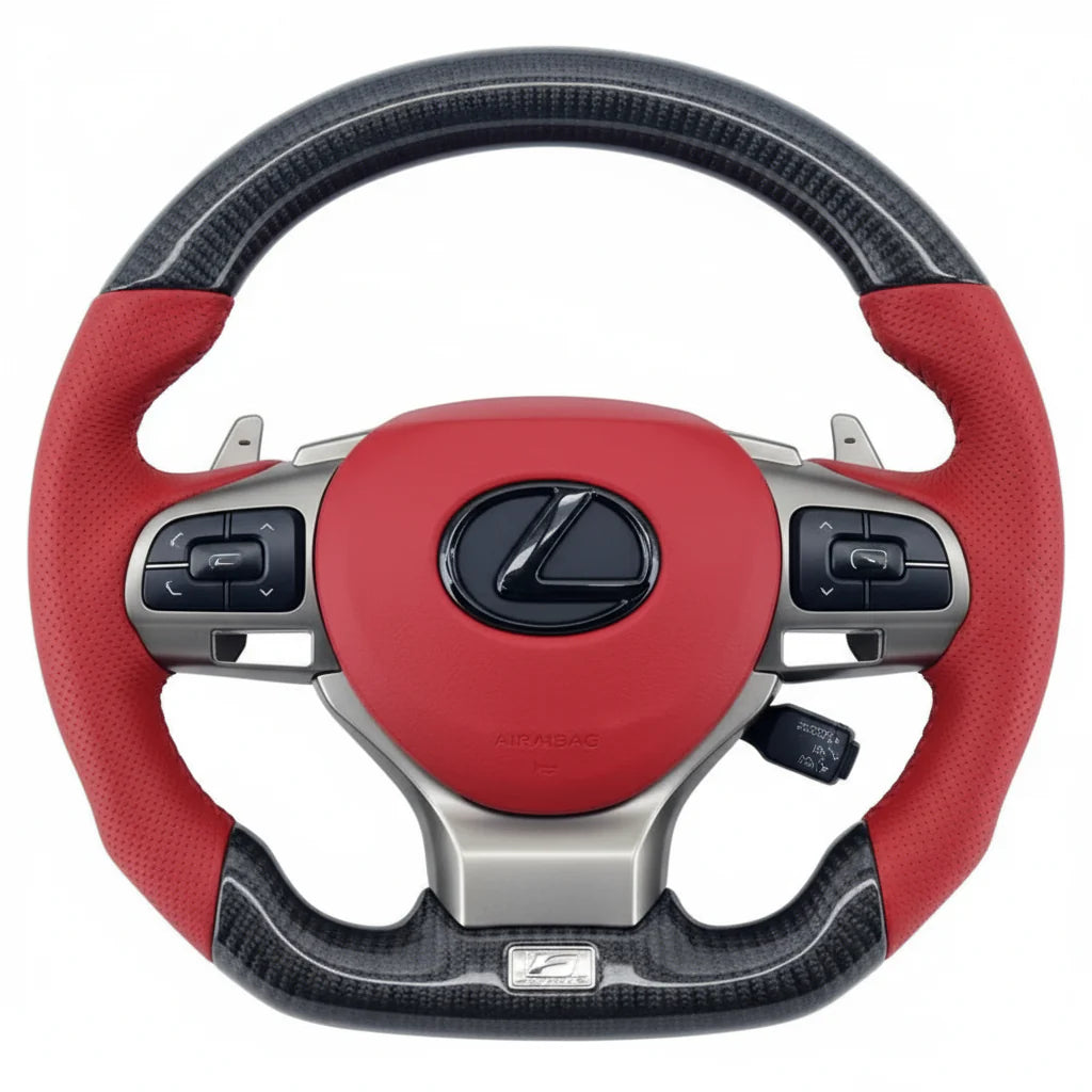 2016-2022 Lexus ES, IS, GSF, NX, RX, CT Carbon Fiber Steering Wheel - Customizable