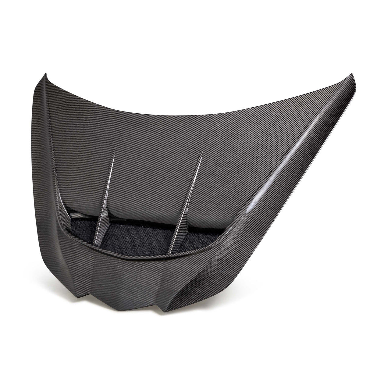 Corvette C8 ZR1 Style Vented Carbon Fiber Hood - Wet Carbon