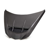 Corvette C8 ZR1 Style Vented Carbon Fiber Hood - Wet Carbon