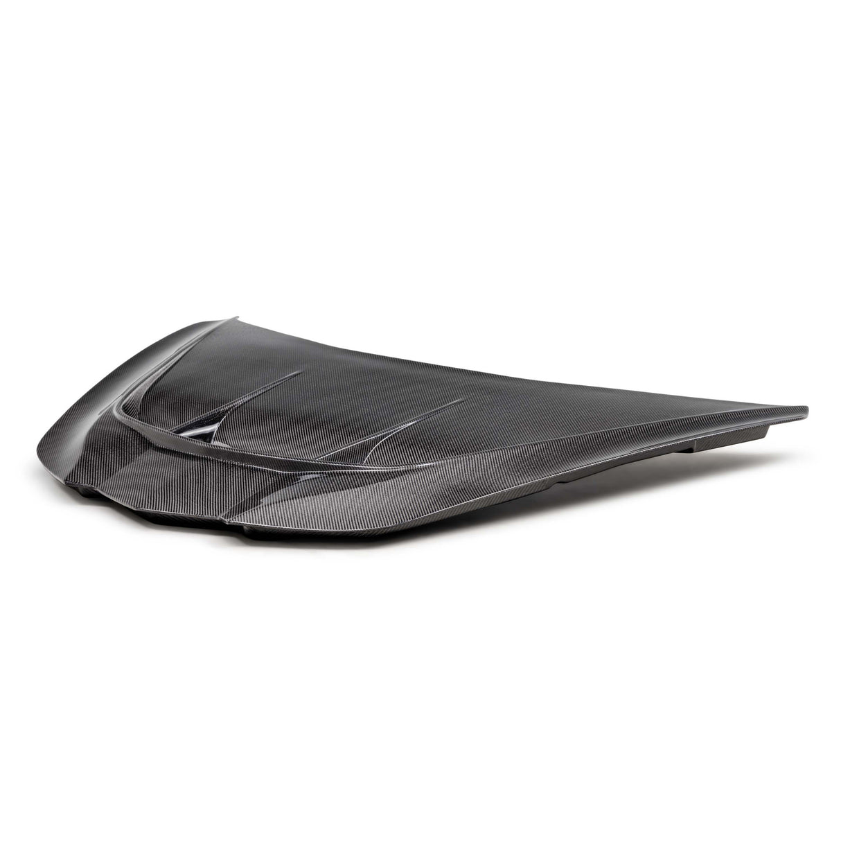 Corvette C8 ZR1 Style Vented Carbon Fiber Hood - Wet Carbon