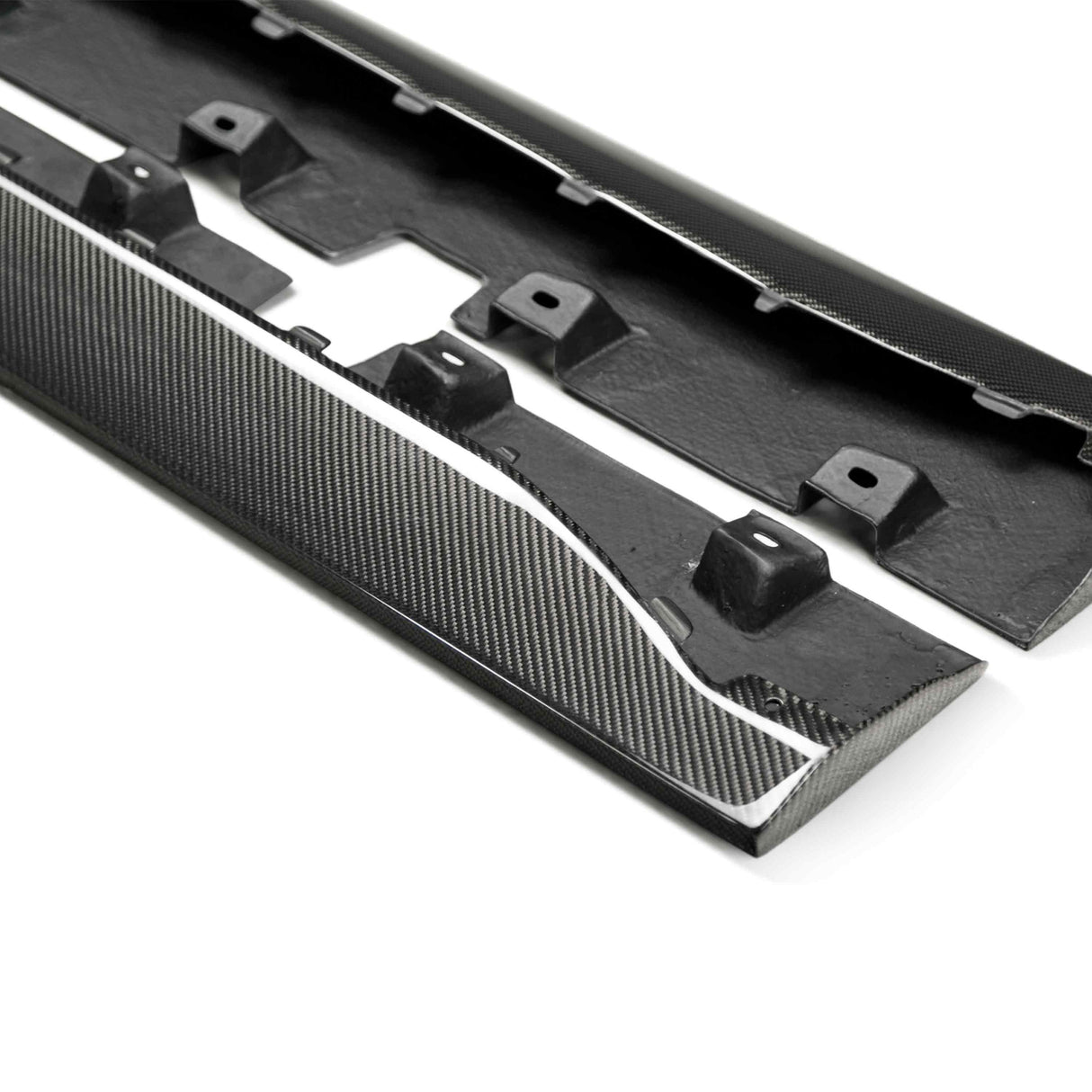 Carbon Fiber Side Rocker panel splitter for 2015-2023 Ford Mustang