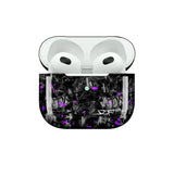 Apple AirPods | Purple Flake Real Forged Carbon Fiber Case