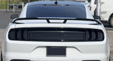Track Pack Style Rear Spoiler; Gloss Black