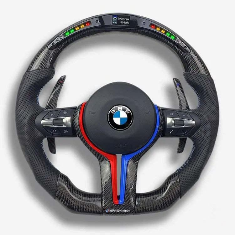 2014-2019 BMW X6 Carbon Fiber Steering Wheel - Customizable