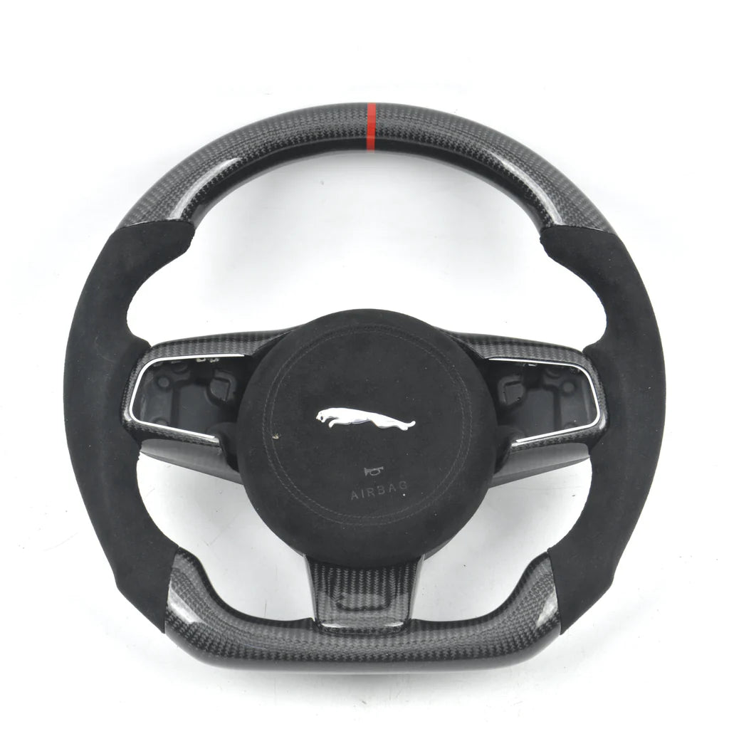 2014-2021 Jaguar F-Type Carbon Fiber Steering Wheel - Customizable