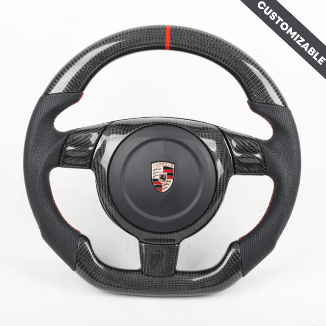 2004+ Porsche 911 Carbon Fiber Steering Wheel - Customizable