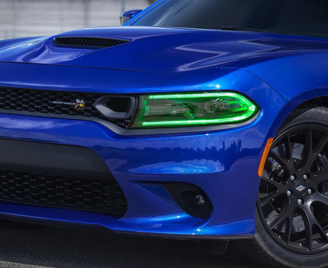 15-23 Dodge Charger 7th Gen RGB Style Dual Beam Projector Headlights