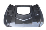 Carbon Fiber Glass Transparent Hood Stage 2 ( Raised 2 inches ) for Ford Mustang 2015- 2017