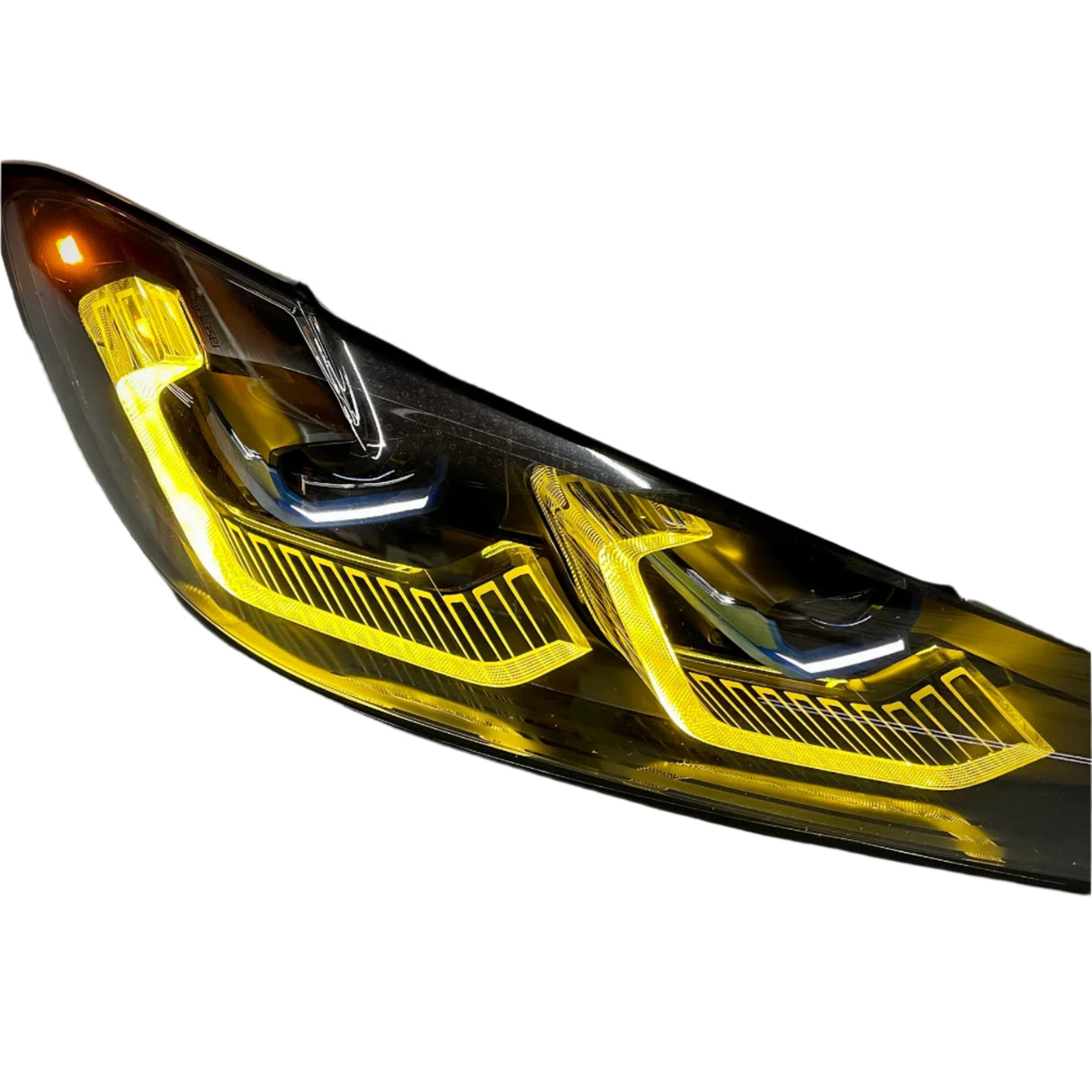 Yellow DRL Style Real Laser LED Headlights - BMW G80 M3 & G82/G83 M4