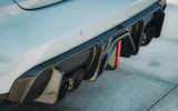 F1 Style Dry Carbon Fiber LED Rear Diffuser – BMW G80 M3 / G82–G83 M4