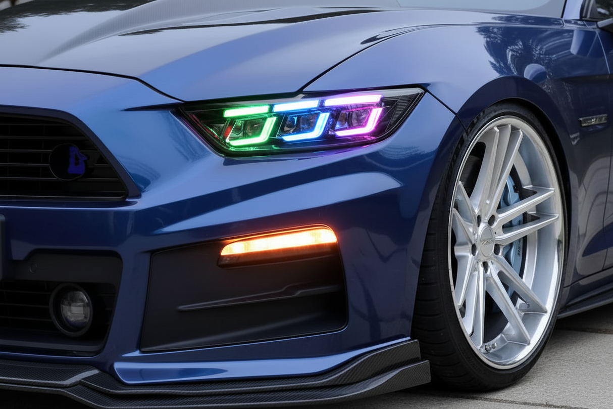 2015-2017 Ford Mustang S650 Style Headlights - Flow Series