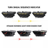 2015-2017 Ford Mustang RGB S650 Style Headlights - Flow Series