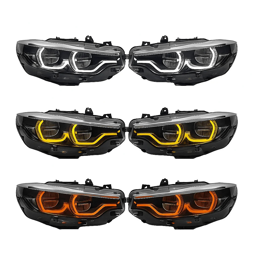 Ikon V2 Style LCI Headlights for BMW F80 M3 / F82 F83 M4 / F3X 4 Series