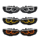 Ikon V2 Style LCI Headlights for BMW F80 M3 / F82 F83 M4 / F3X 4 Series